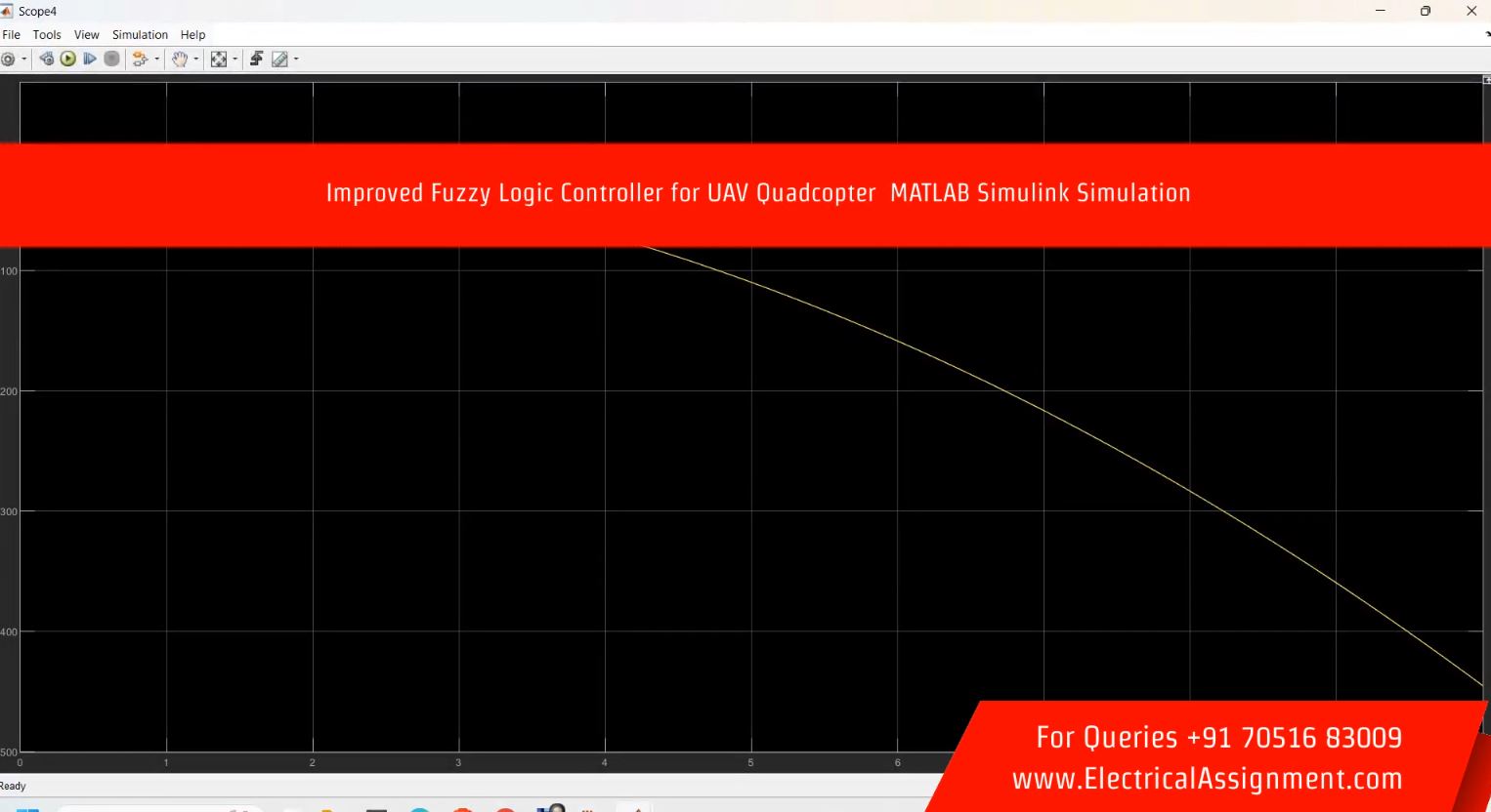 Improved Fuzzy Logic Controller for UAV Quadcopter MATLAB Simulink Simulation screenshot 2
